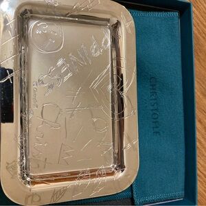Christolfle graffiti tray